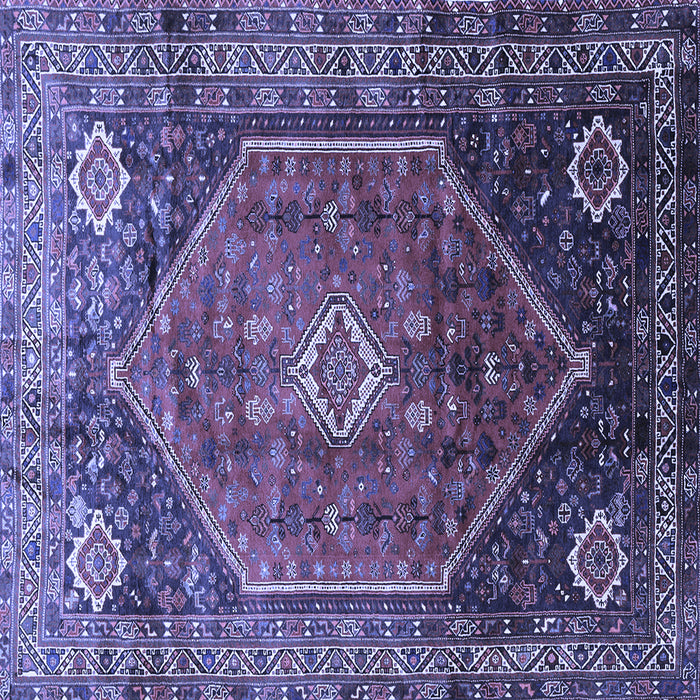Square Persian Blue Traditional Rug, tr829blu