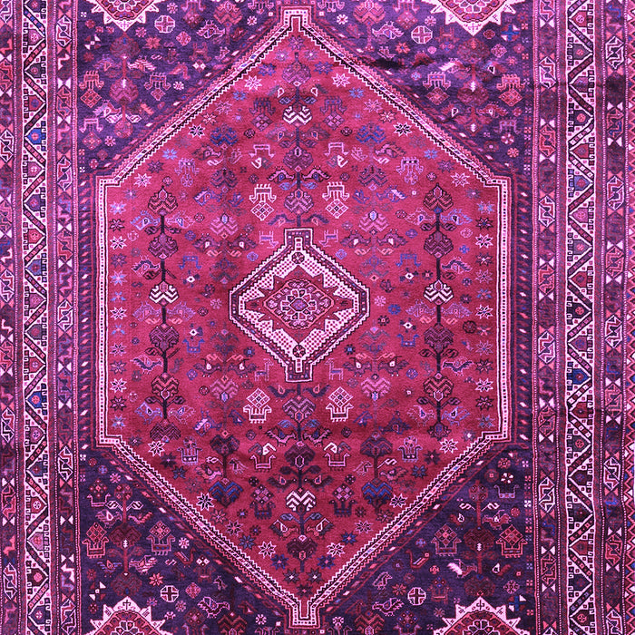 Machine Washable Persian Purple Traditional Area Rugs, wshtr829pur