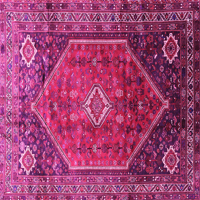 Square Persian Pink Traditional Rug, tr829pnk