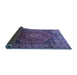 Sideview of Persian Blue Traditional Rug, tr829blu