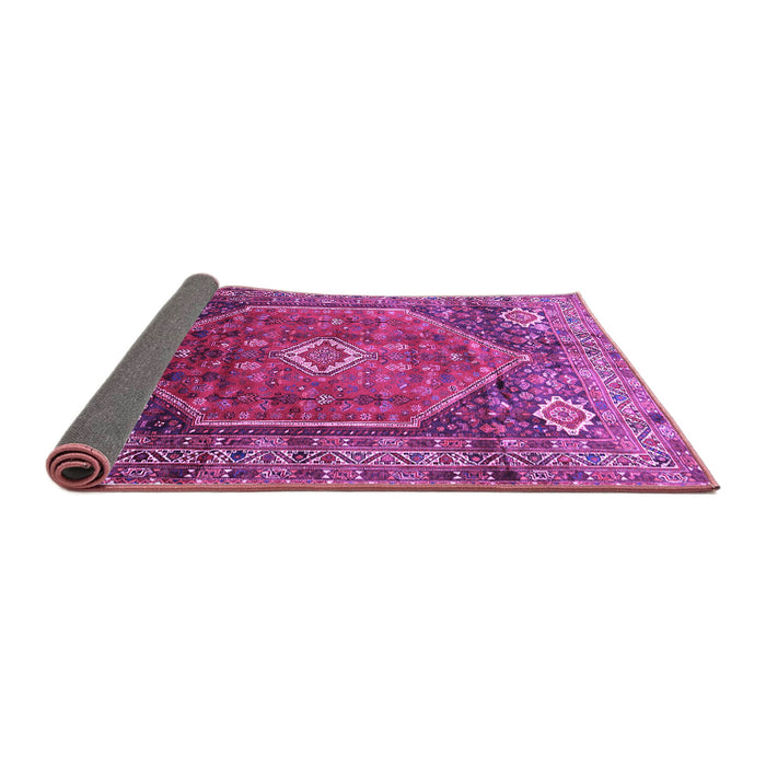 Sideview of Persian Purple Traditional Rug, tr829pur