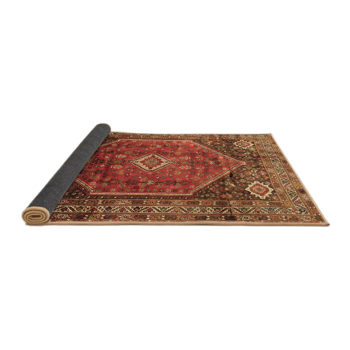 Sideview of Persian Brown Traditional Rug, tr829brn