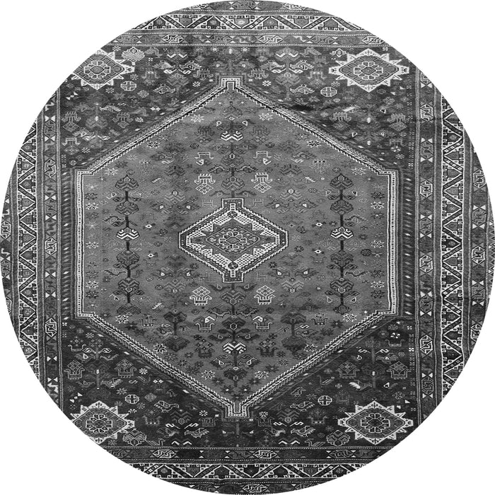 Machine Washable Persian Gray Traditional Rug, wshtr829gry