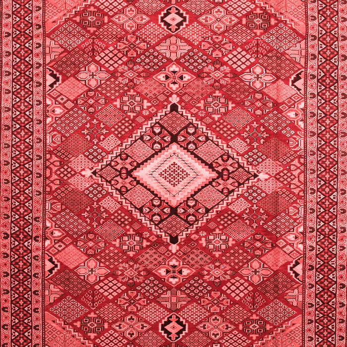 Machine Washable Persian Red Traditional Rug, wshtr82red