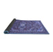 Sideview of Persian Blue Traditional Rug, tr82blu