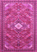 Machine Washable Persian Pink Traditional Rug, wshtr82pnk