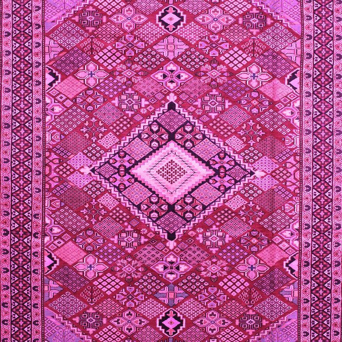 Machine Washable Persian Pink Traditional Rug, wshtr82pnk
