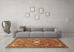 Machine Washable Persian Brown Traditional Rug in a Living Room,, wshtr82brn