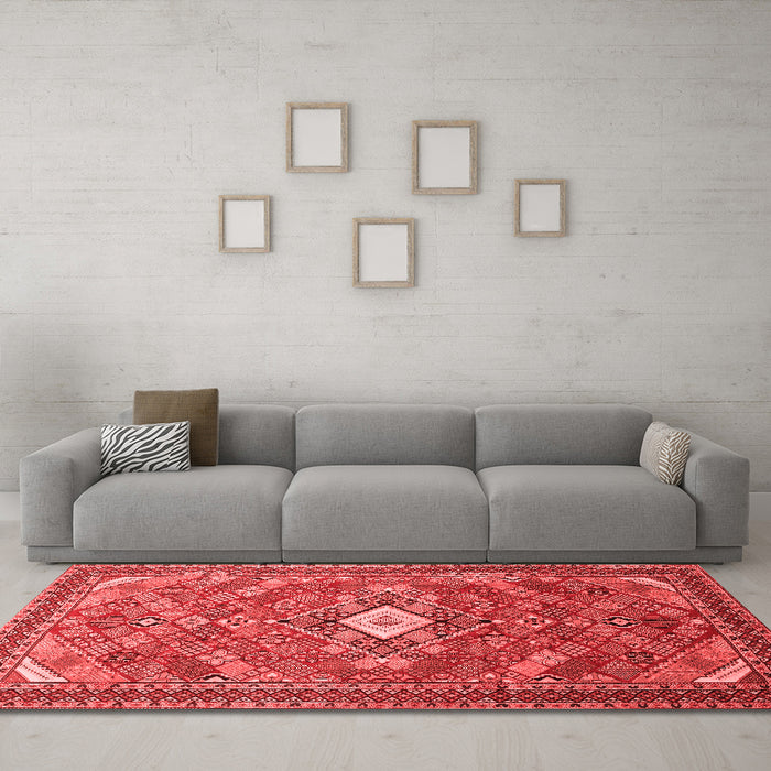 Traditional Red Washable Rugs