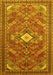 Machine Washable Persian Yellow Traditional Rug, wshtr82yw