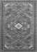 Serging Thickness of Machine Washable Persian Gray Traditional Rug, wshtr82gry