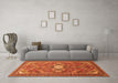 Machine Washable Persian Orange Traditional Area Rugs in a Living Room, wshtr82org