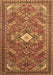 Machine Washable Persian Brown Traditional Rug, wshtr82brn