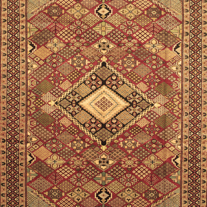 Machine Washable Persian Brown Traditional Rug, wshtr82brn
