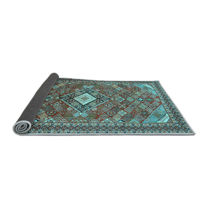 Sideview of Persian Light Blue Traditional Rug, tr82lblu