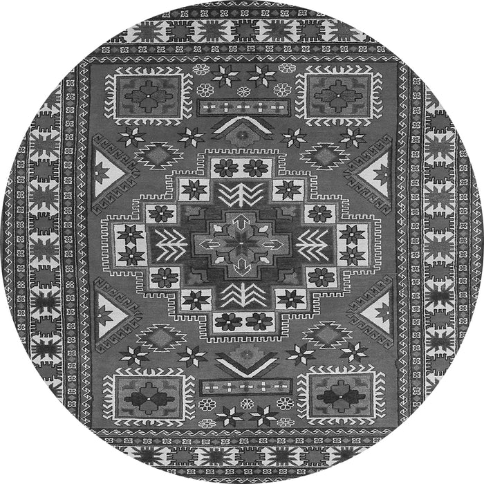 Square Geometric Gray Traditional Rug, tr830gry