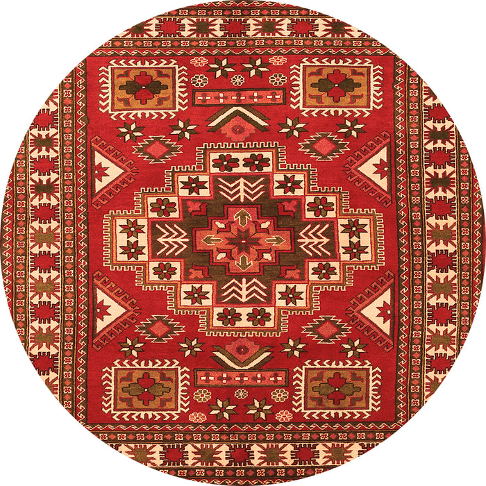 Machine Washable Geometric Orange Traditional Area Rugs, wshtr830org