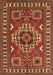 Machine Washable Geometric Brown Traditional Rug, wshtr830brn