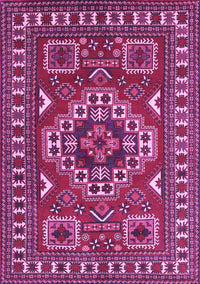 Geometric Purple Traditional Rug, tr830pur