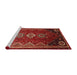 Sideview of Machine Washable Traditional Sienna Brown Rug, wshtr831