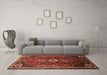 Machine Washable Persian Brown Traditional Rug in a Living Room,, wshtr831brn