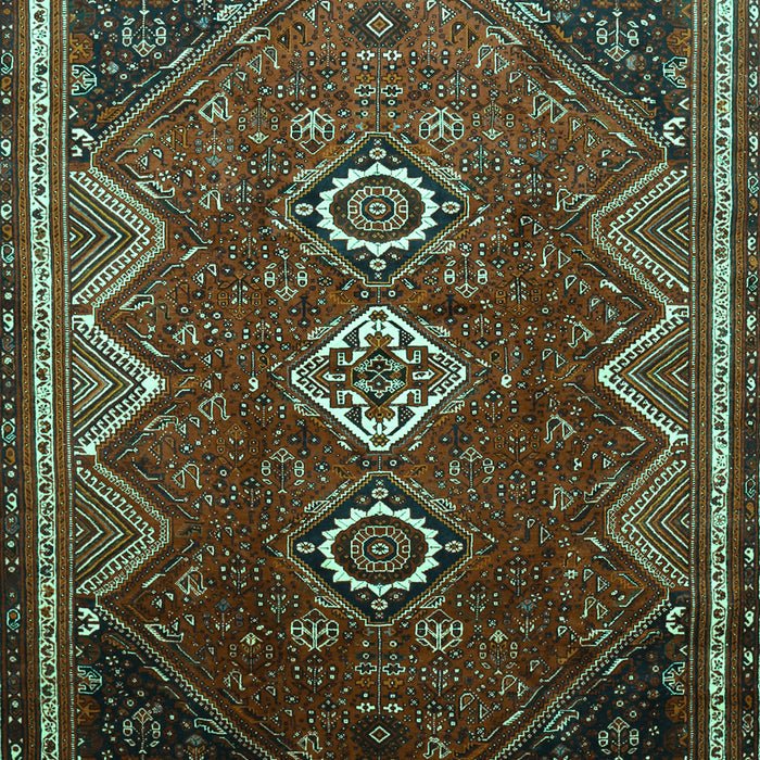 Machine Washable Persian Turquoise Traditional Area Rugs, wshtr831turq