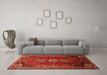 Machine Washable Persian Orange Traditional Area Rugs in a Living Room, wshtr831org