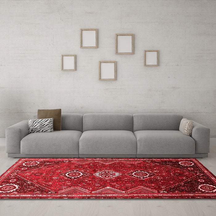 Traditional Red Washable Rugs