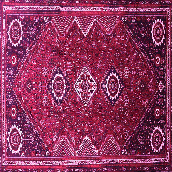 Square Persian Pink Traditional Rug, tr831pnk