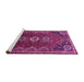 Sideview of Machine Washable Persian Purple Traditional Area Rugs, wshtr831pur