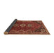 Sideview of Persian Brown Traditional Rug, tr831brn