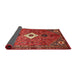 Sideview of Traditional Rust Pink Persian Rug, tr832