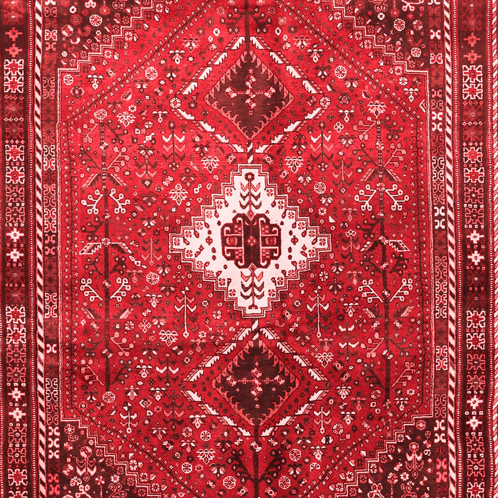 Machine Washable Persian Red Traditional Rug, wshtr832red