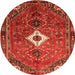 Square Persian Orange Traditional Rug, tr832org