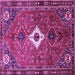 Square Persian Purple Traditional Rug, tr832pur