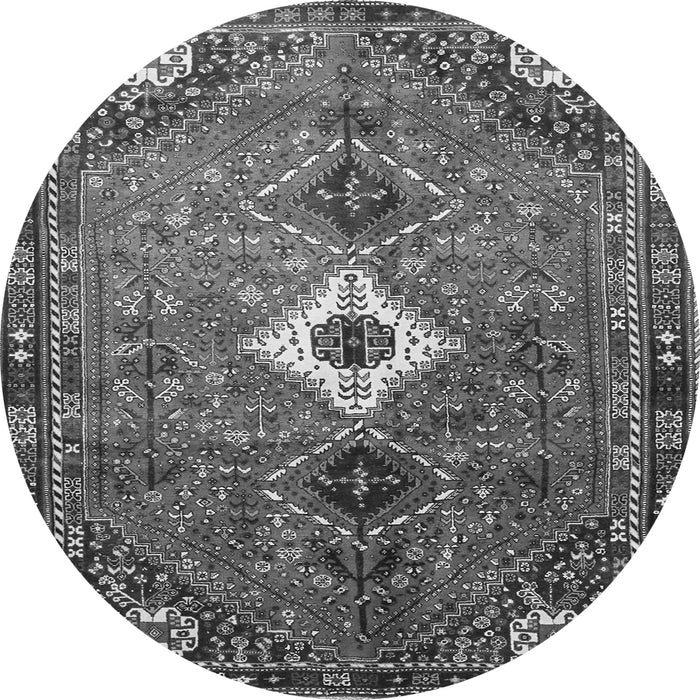 Machine Washable Persian Gray Traditional Rug, wshtr832gry