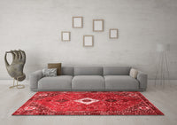 Machine Washable Persian Red Traditional Rug, wshtr832red