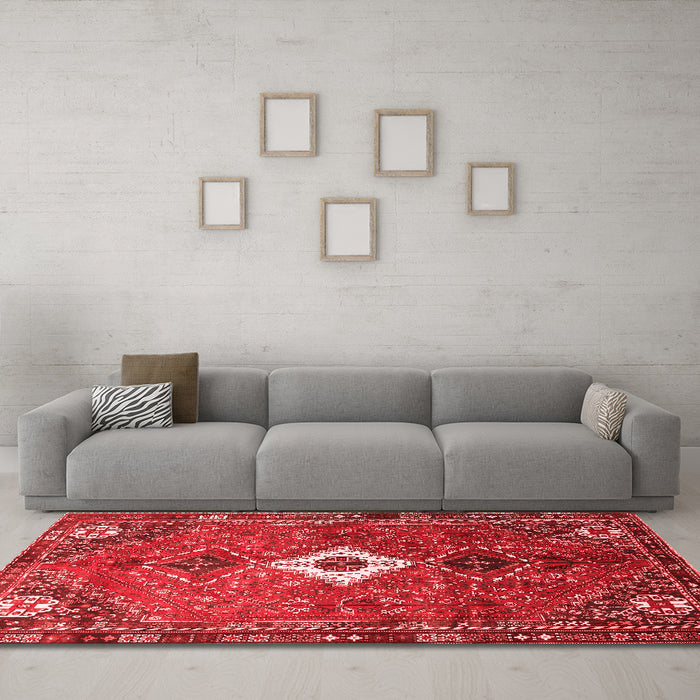 Traditional Red Washable Rugs