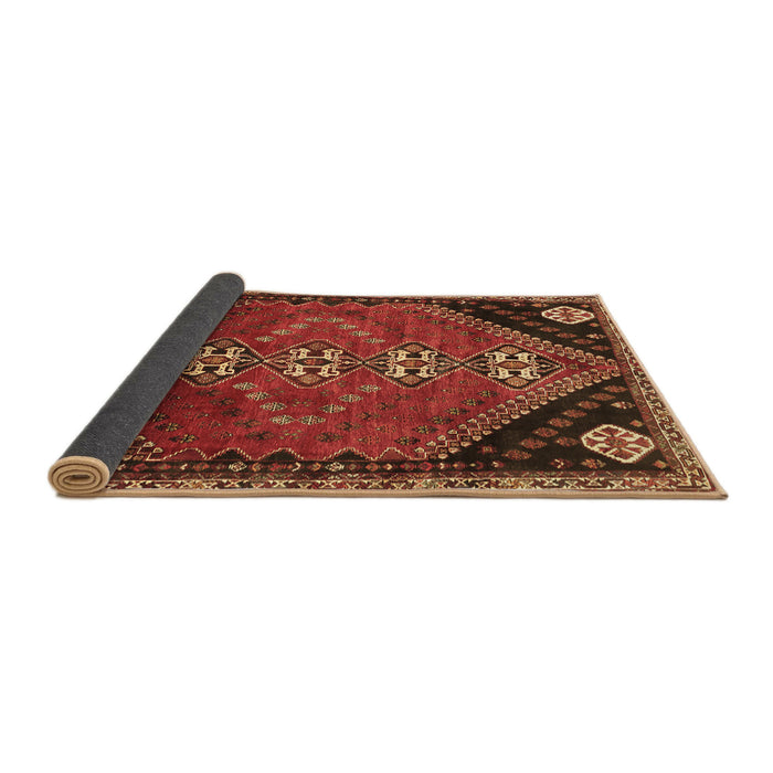 Sideview of Persian Brown Traditional Rug, tr833brn