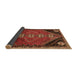 Sideview of Persian Brown Traditional Rug, tr833brn