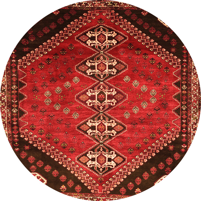 Machine Washable Persian Orange Traditional Area Rugs, wshtr833org