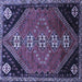 Square Persian Blue Traditional Rug, tr833blu