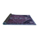 Sideview of Persian Blue Traditional Rug, tr833blu