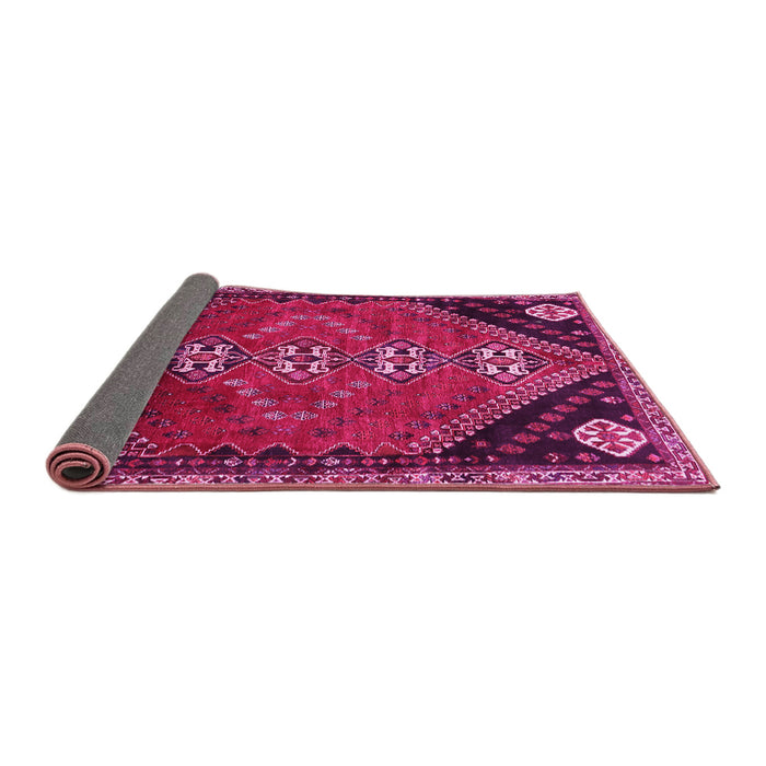 Sideview of Persian Pink Traditional Rug, tr833pnk