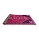 Sideview of Persian Pink Traditional Rug, tr833pnk