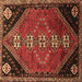 Square Machine Washable Persian Brown Traditional Rug, wshtr833brn