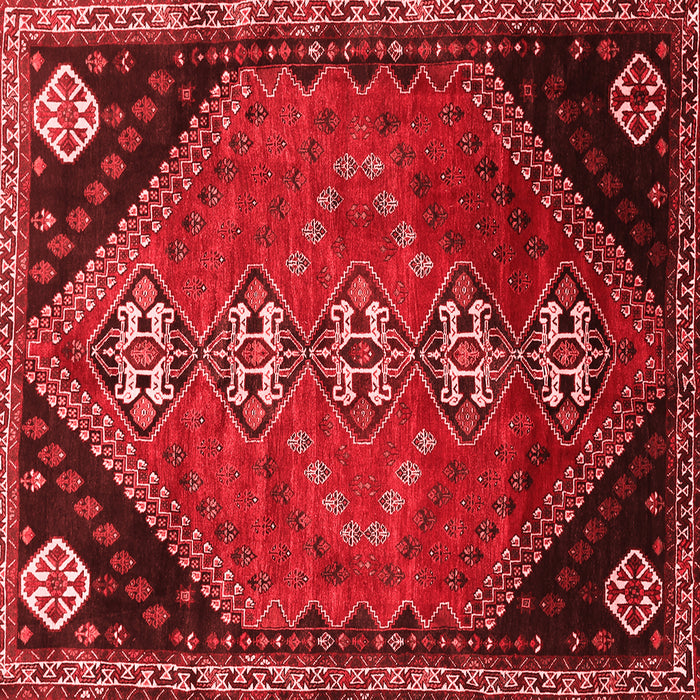 Machine Washable Persian Red Traditional Rug, wshtr833red