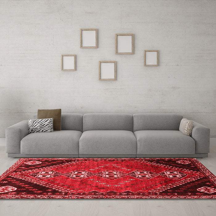 Traditional Red Washable Rugs