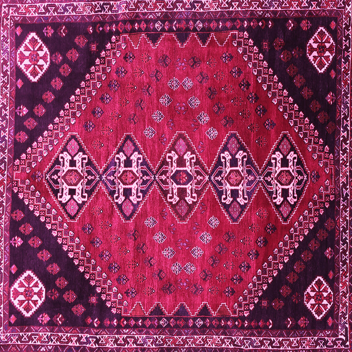 Square Persian Pink Traditional Rug, tr833pnk