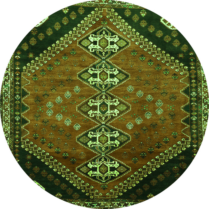 Machine Washable Persian Green Traditional Area Rugs, wshtr833grn